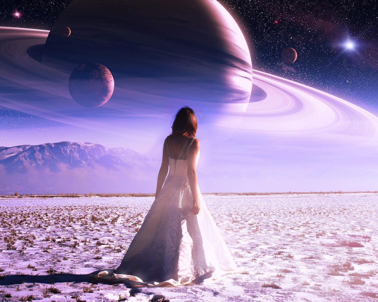 Fondo de pantalla Girl on Mars 1280x1024