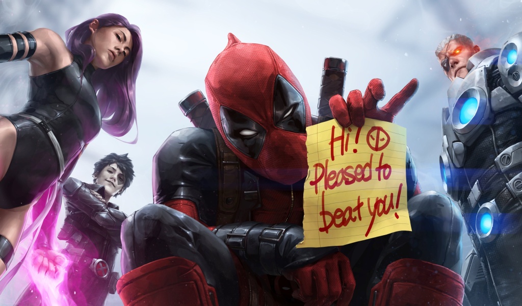 Deadpool Comic Book wallpaper 1024x600