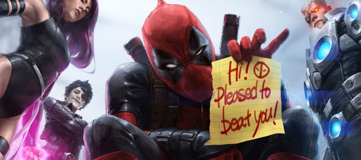 Deadpool Comic Book wallpaper 720x320