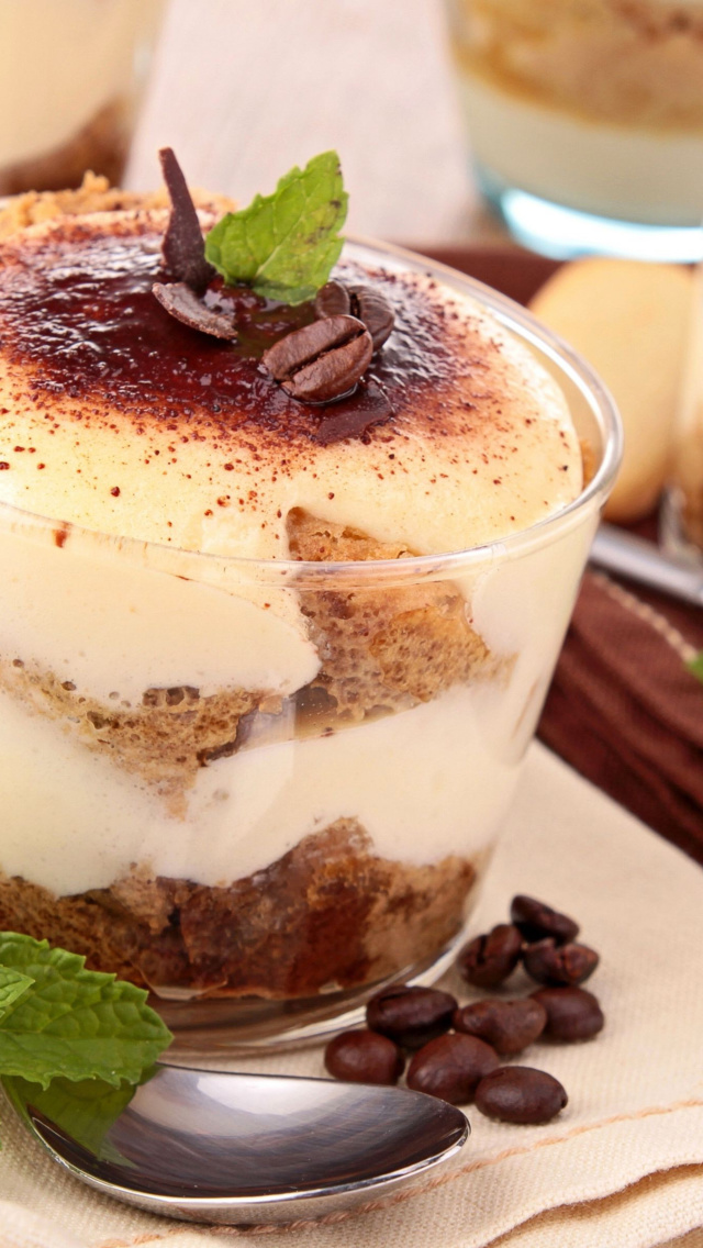 Sfondi Cocoa Tiramisu in Little Italy 640x1136