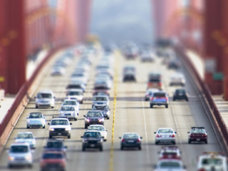 Cars On Bridge screenshot #1 320x240