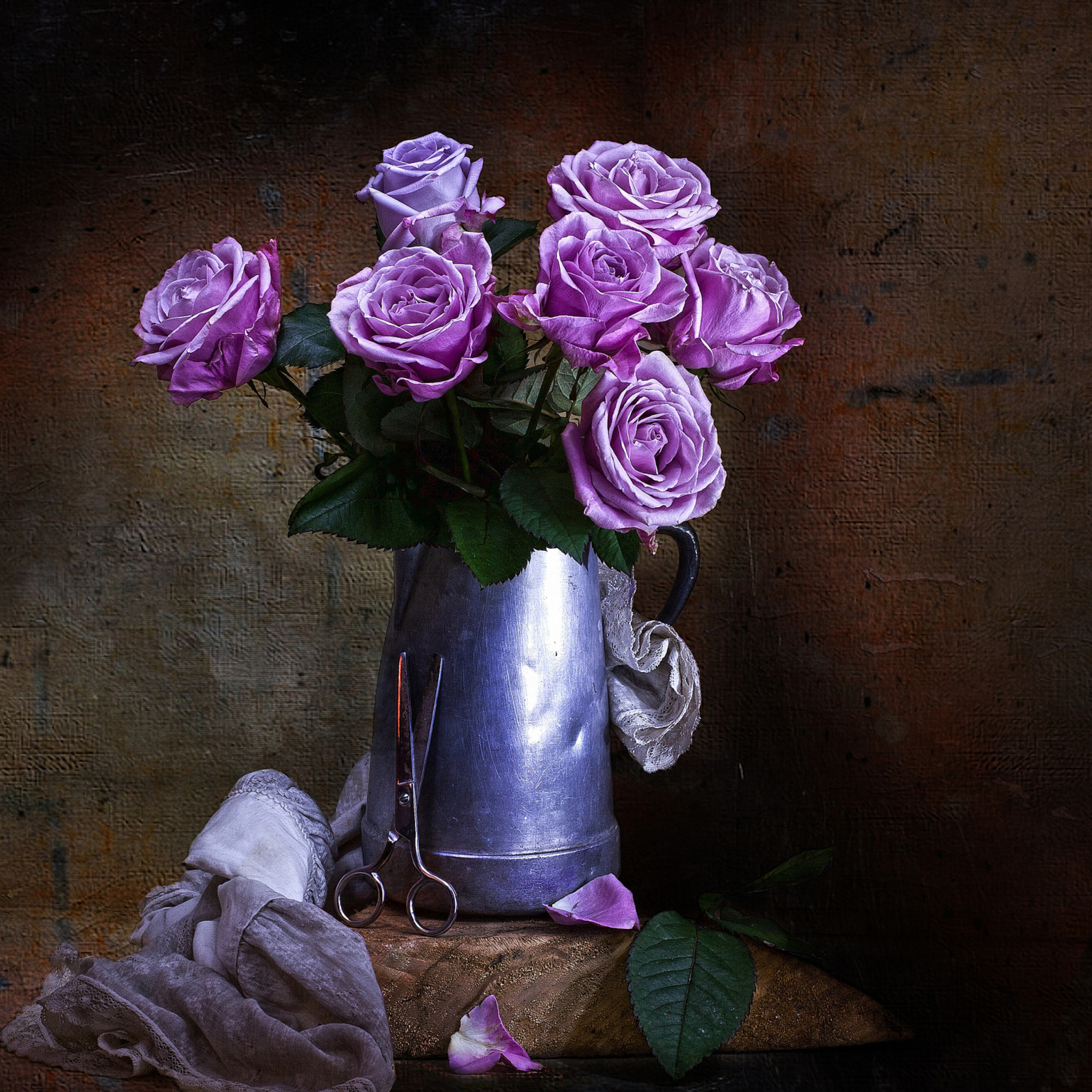 Screenshot №1 pro téma Purple Roses Bouquet 2048x2048