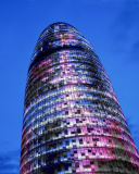 Das Torre Agbar in Barcelona Wallpaper 128x160