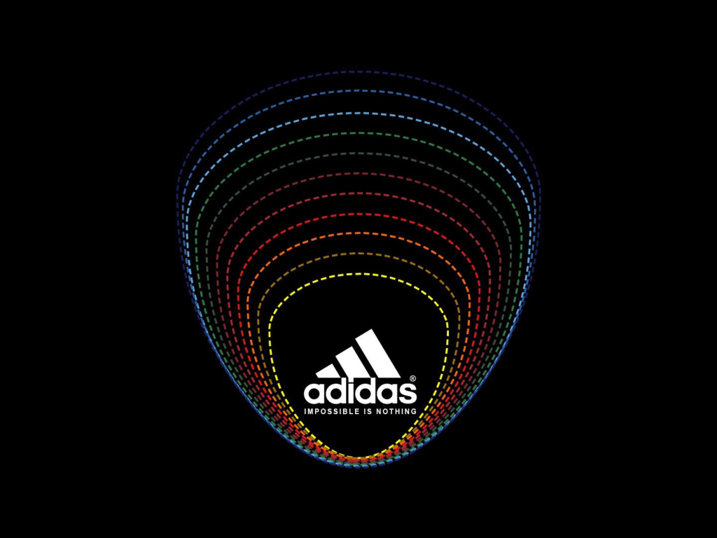 Fondo de pantalla Adidas Tagline, Impossible is Nothing 1024x768