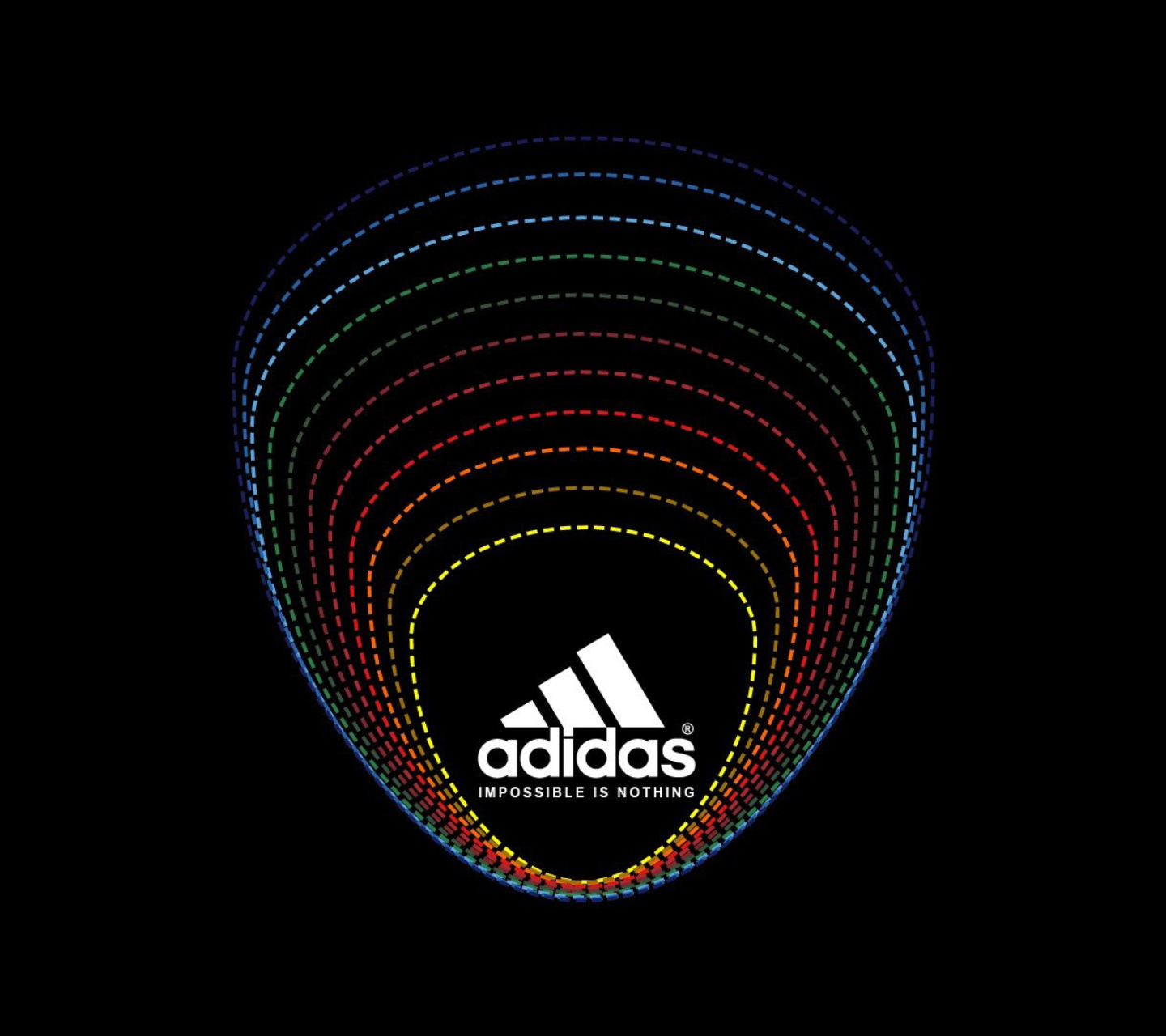 Fondo de pantalla Adidas Tagline, Impossible is Nothing 1440x1280