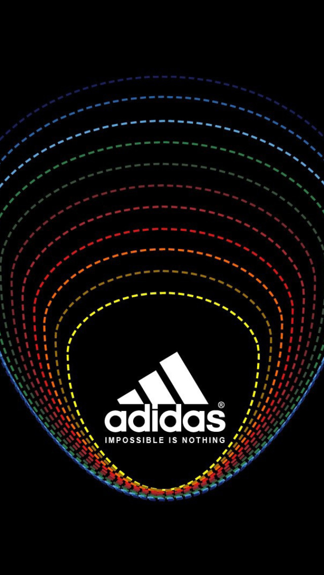Fondo de pantalla Adidas Tagline, Impossible is Nothing 640x1136