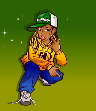 Hiphop Street Dancing Girl - Obrázkek zdarma pro Nokia X3-02