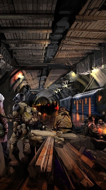 Обои Metro 2034 Novel 360x640