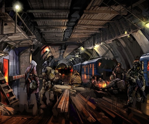 Metro 2034 Novel wallpaper 480x400