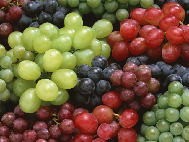 Colorful Grapes wallpaper 640x480