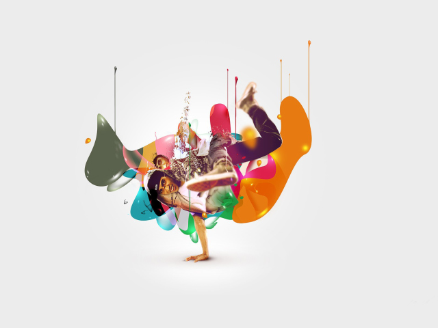 Das Breakdance Drips Wallpaper 640x480