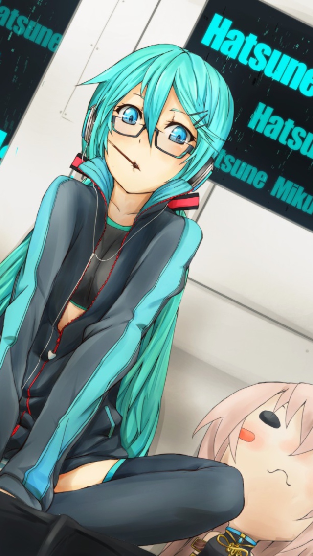 Обои Vocaloid, Miku Hatsune 640x1136