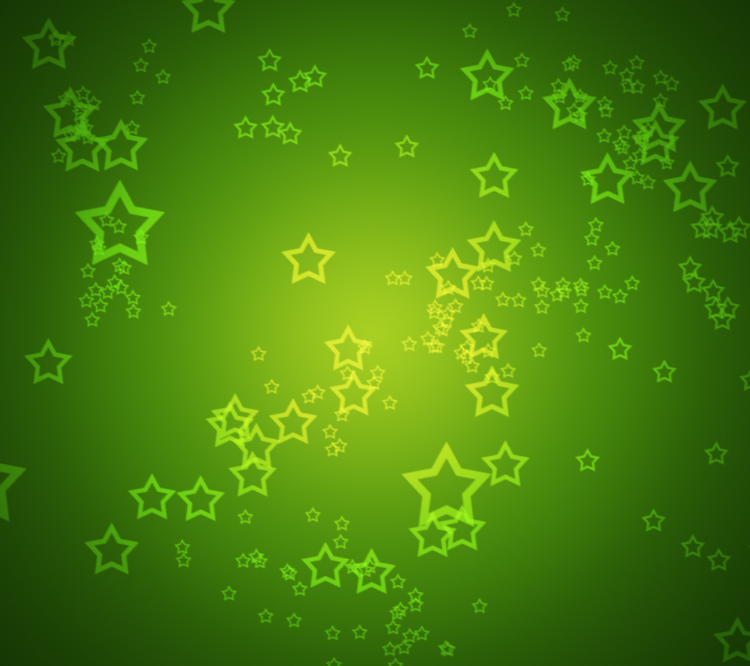 Green Stars wallpaper 1080x960