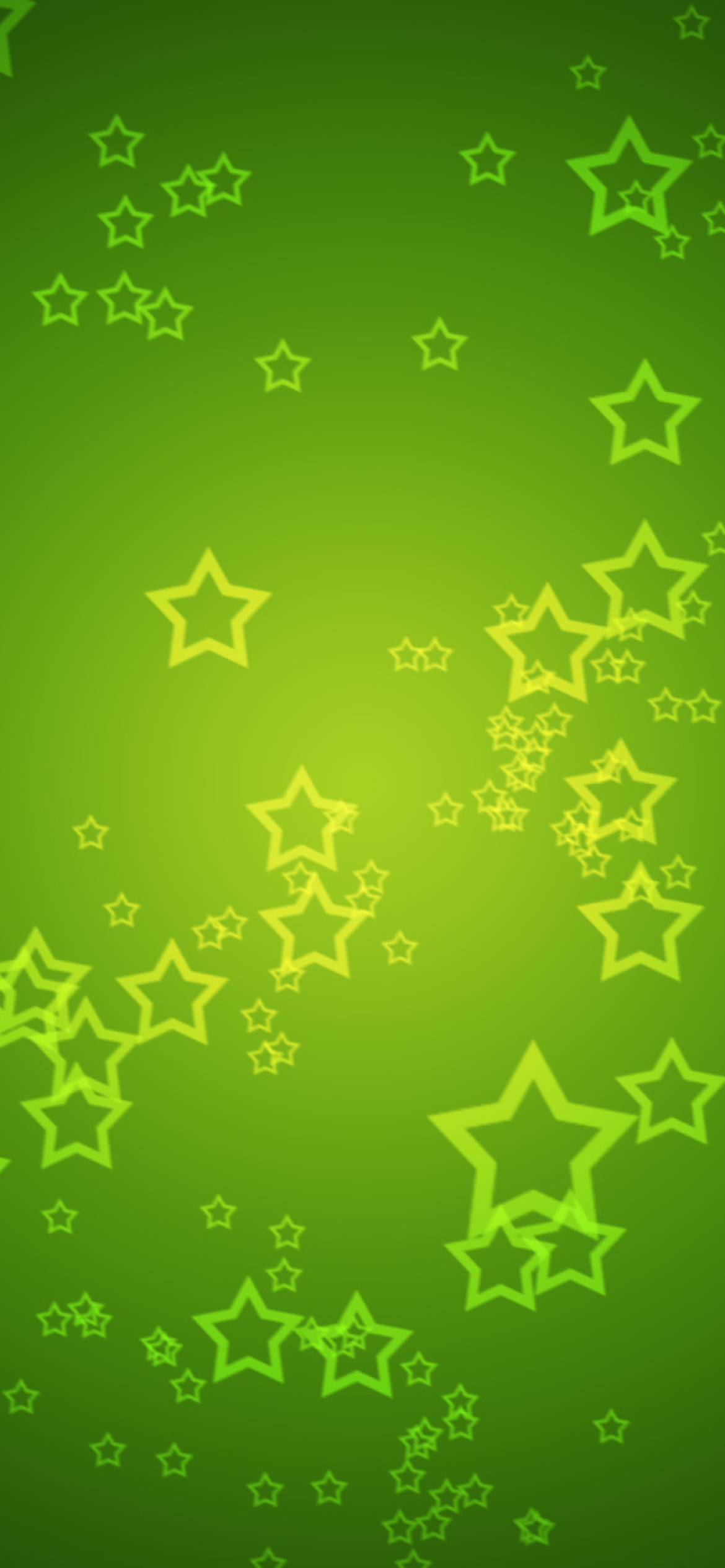 Das Green Stars Wallpaper 1170x2532