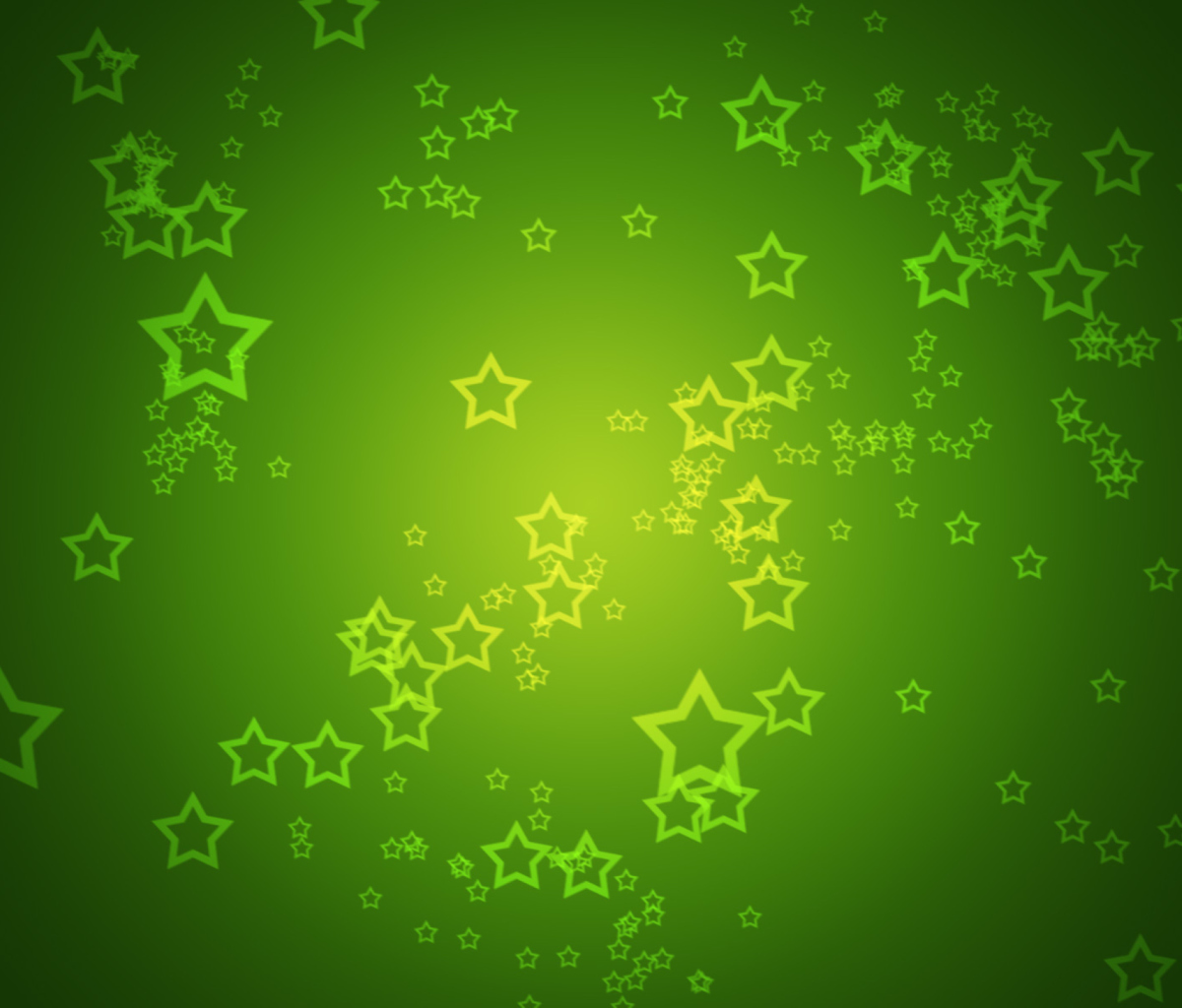 Sfondi Green Stars 1200x1024