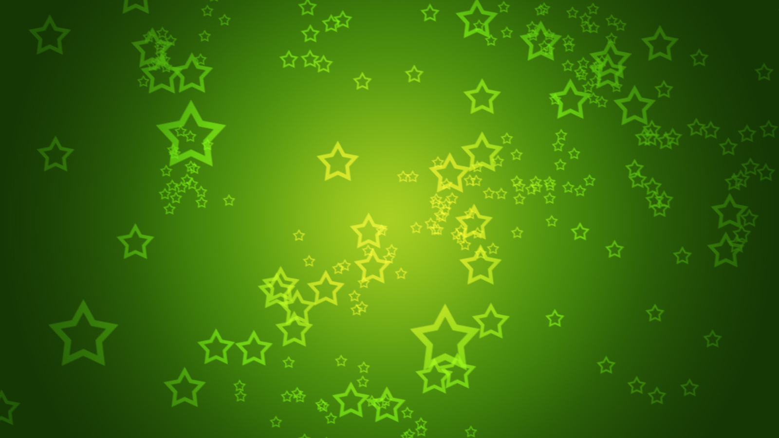 Fondo de pantalla Green Stars 1600x900