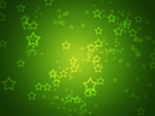Screenshot №1 pro téma Green Stars 320x240