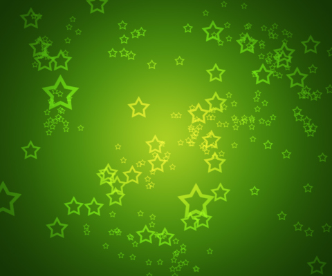 Das Green Stars Wallpaper 480x400