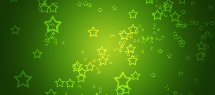 Das Green Stars Wallpaper 720x320
