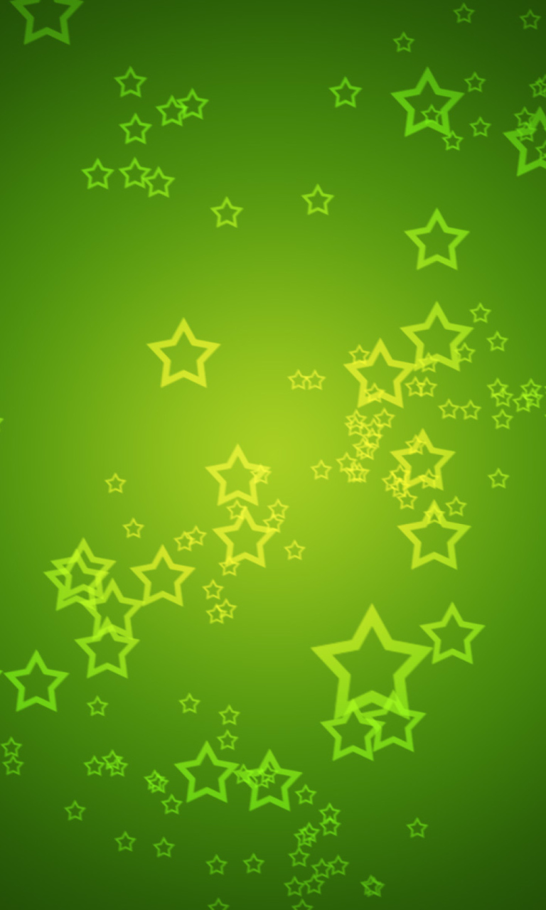 Das Green Stars Wallpaper 768x1280