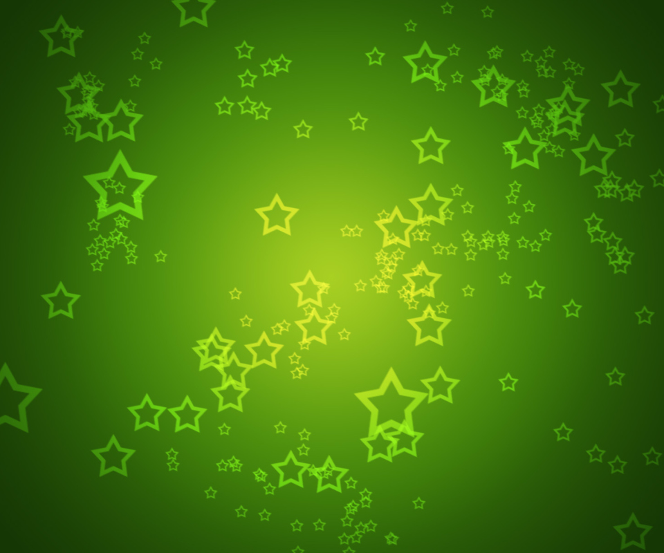 Das Green Stars Wallpaper 960x800