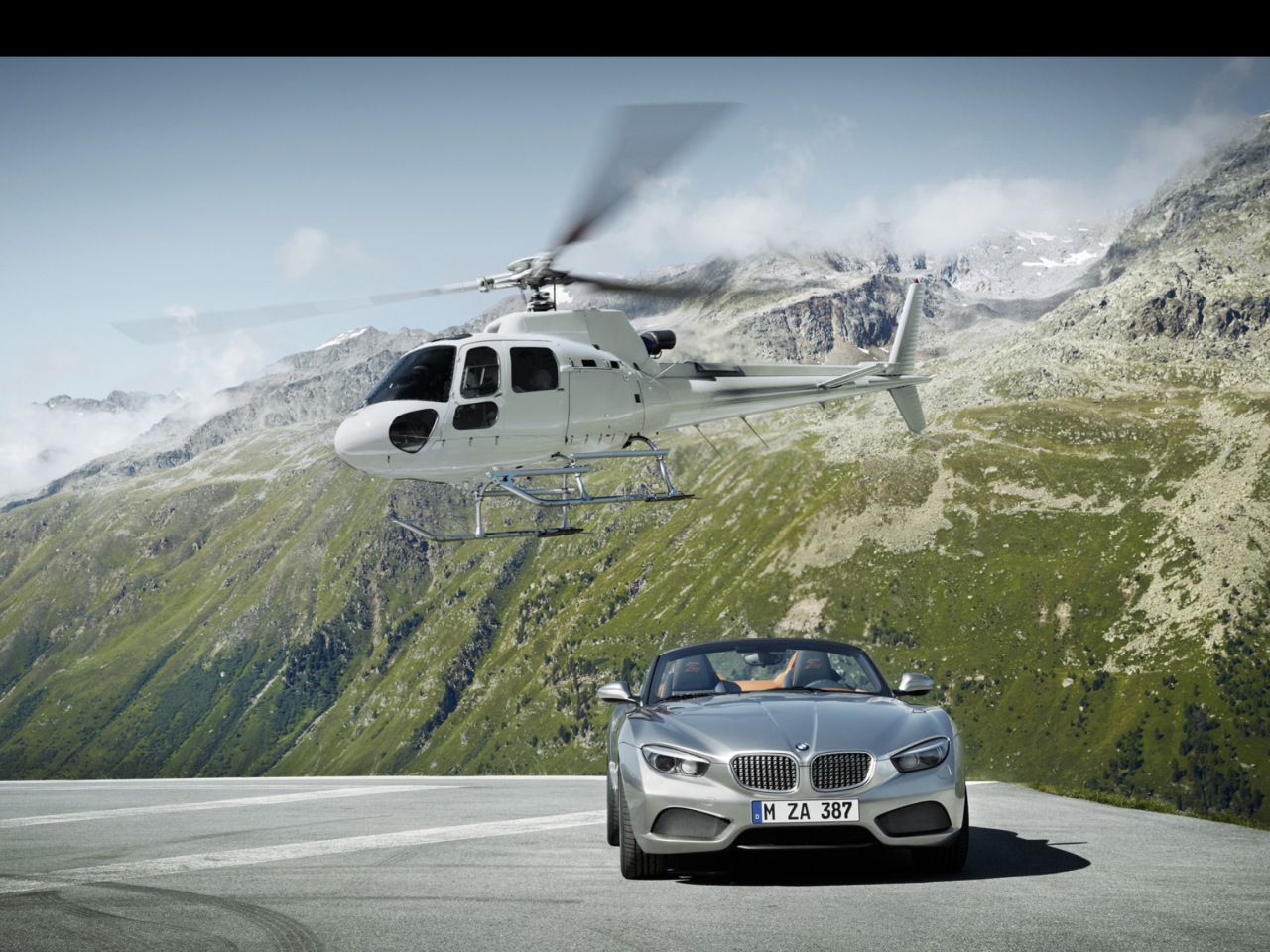 Fondo de pantalla 2012 Bmw Zagato Roadster Front Static 1280x960