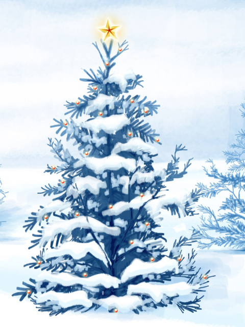 Christmas Tree wallpaper 480x640