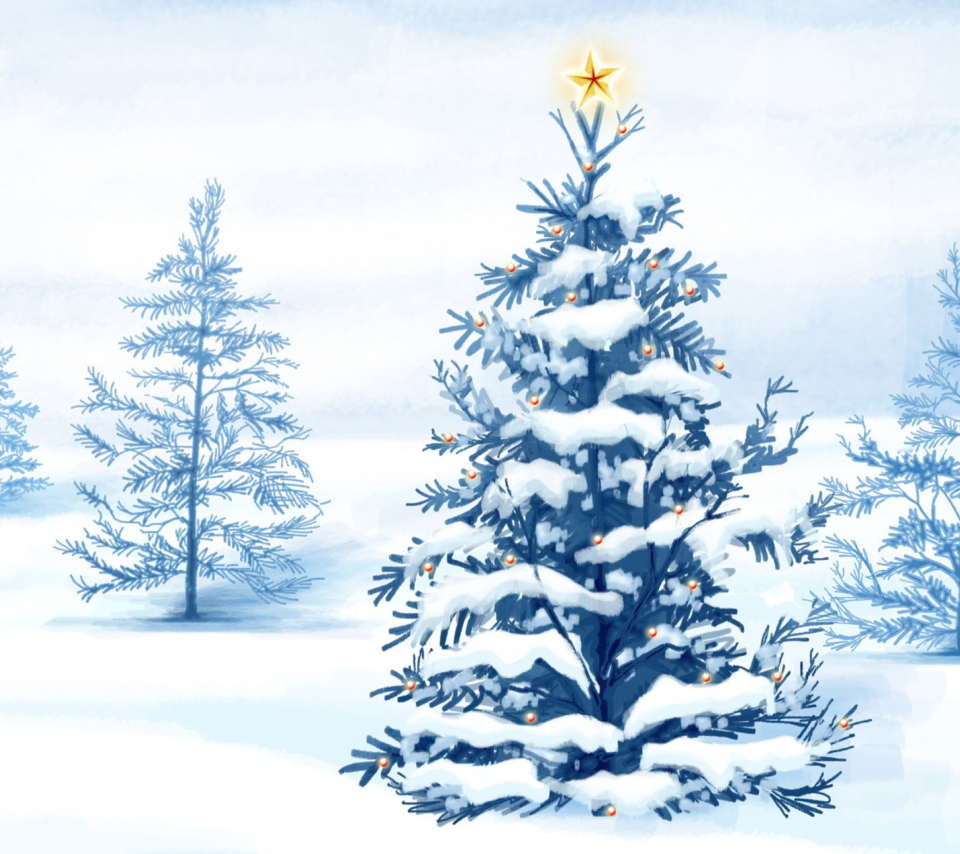 Das Christmas Tree Wallpaper 960x854