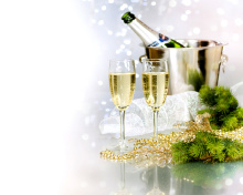 Screenshot №1 pro téma Champagne To Celebrate The New Year 220x176