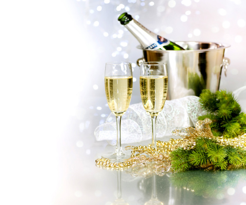 Fondo de pantalla Champagne To Celebrate The New Year 480x400