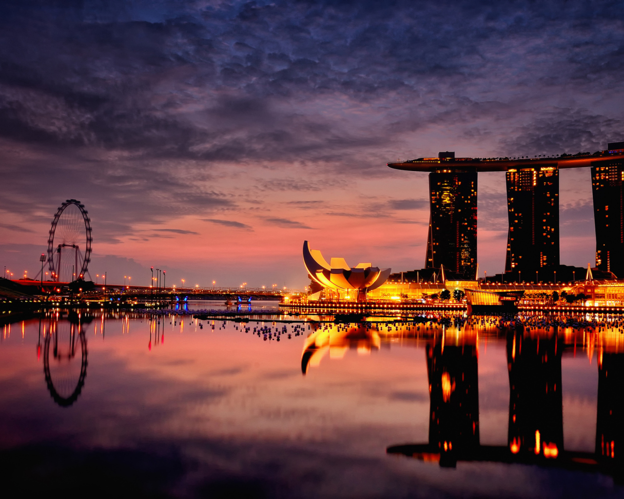 Singapore's Skyscraper Infinity Pool wallpaper 1280x1024