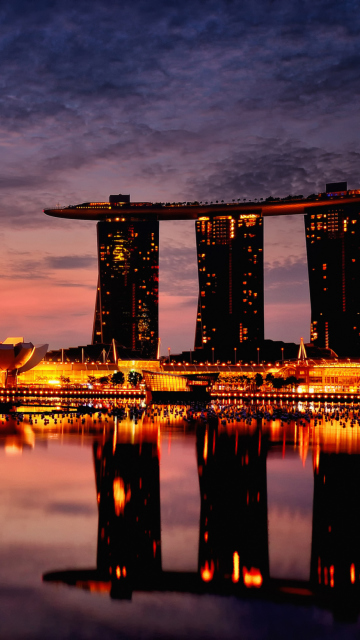 Fondo de pantalla Singapore's Skyscraper Infinity Pool 360x640