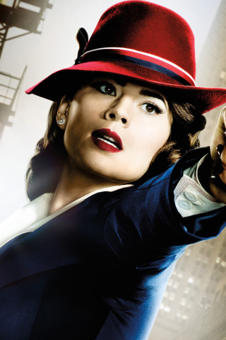 Agent Carter, Hayley Atwell wallpaper 320x480