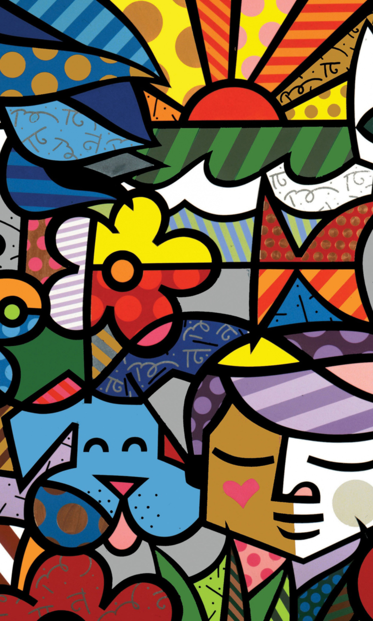 Screenshot №1 pro téma Romero Britto Design 768x1280