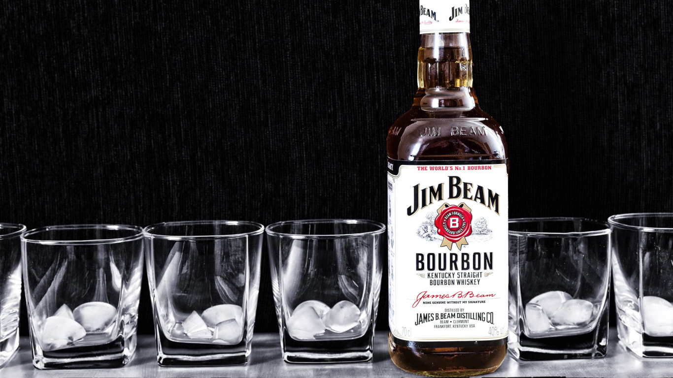 Sfondi Jim Beam, Bourbon 1366x768