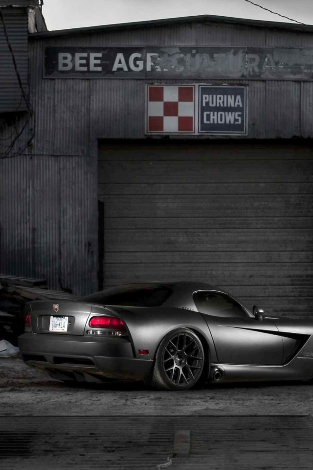 Black Dodge Viper screenshot #1 640x960
