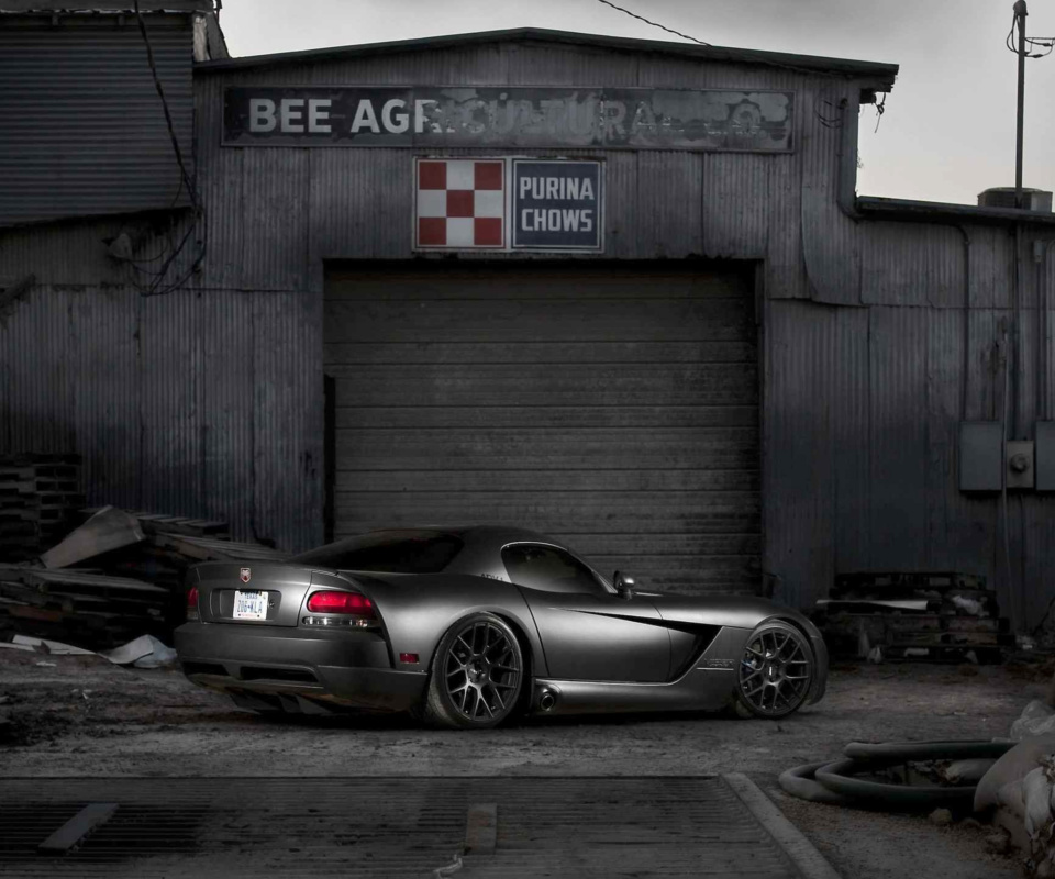 Black Dodge Viper screenshot #1 960x800