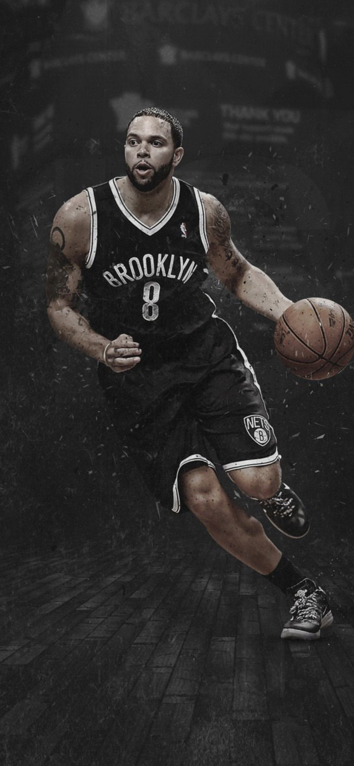 Brooklyn Nets, Deron Williams wallpaper 1170x2532