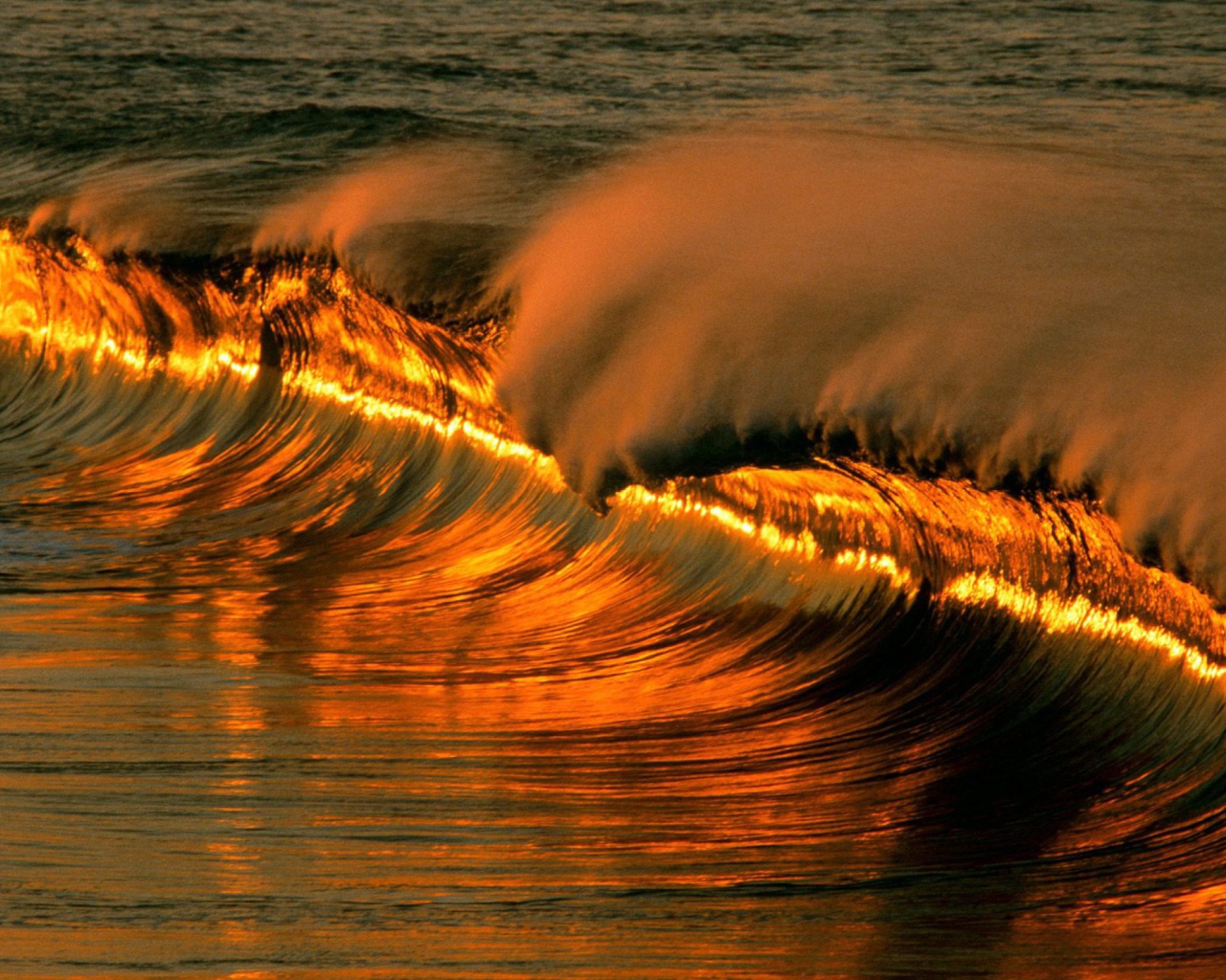 Das Lovely Waves Wallpaper 1280x1024