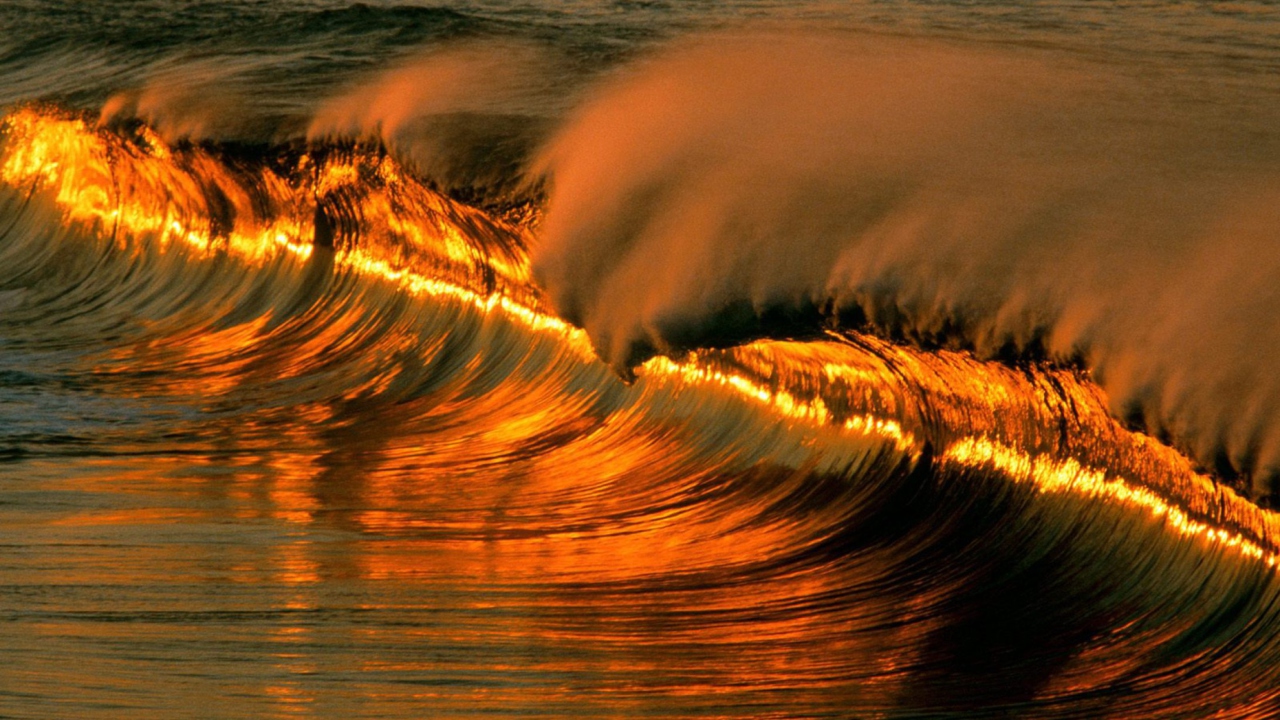 Das Lovely Waves Wallpaper 1280x720