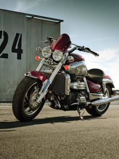 Das Test Drive Bike Triumph Wallpaper 240x320