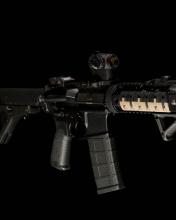 AR 15 assault rifle wallpaper 176x220