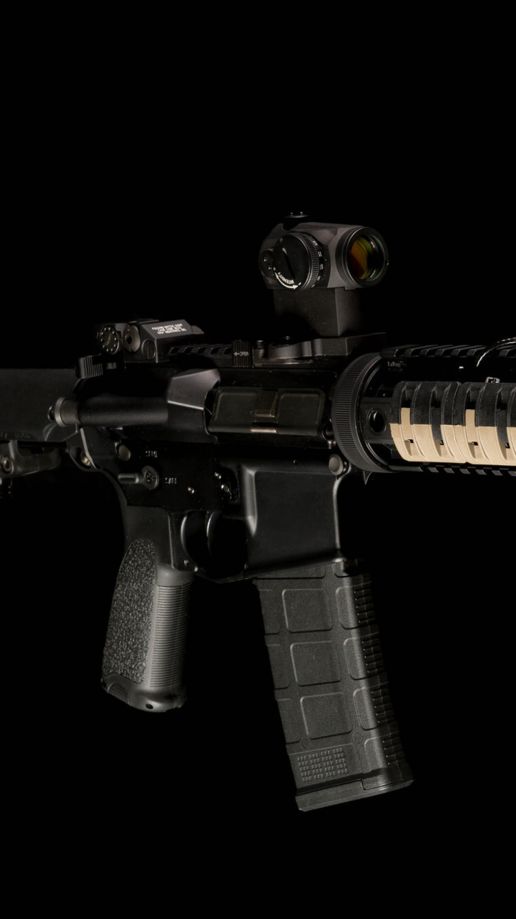 Das AR 15 assault rifle Wallpaper 750x1334