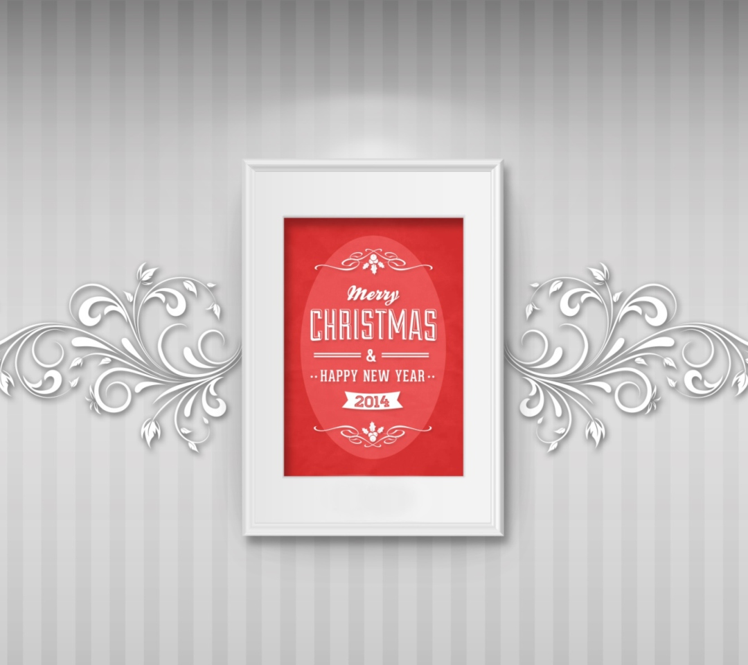 Das Merry Christmas & Happy New Year 2014 Wallpaper 1080x960