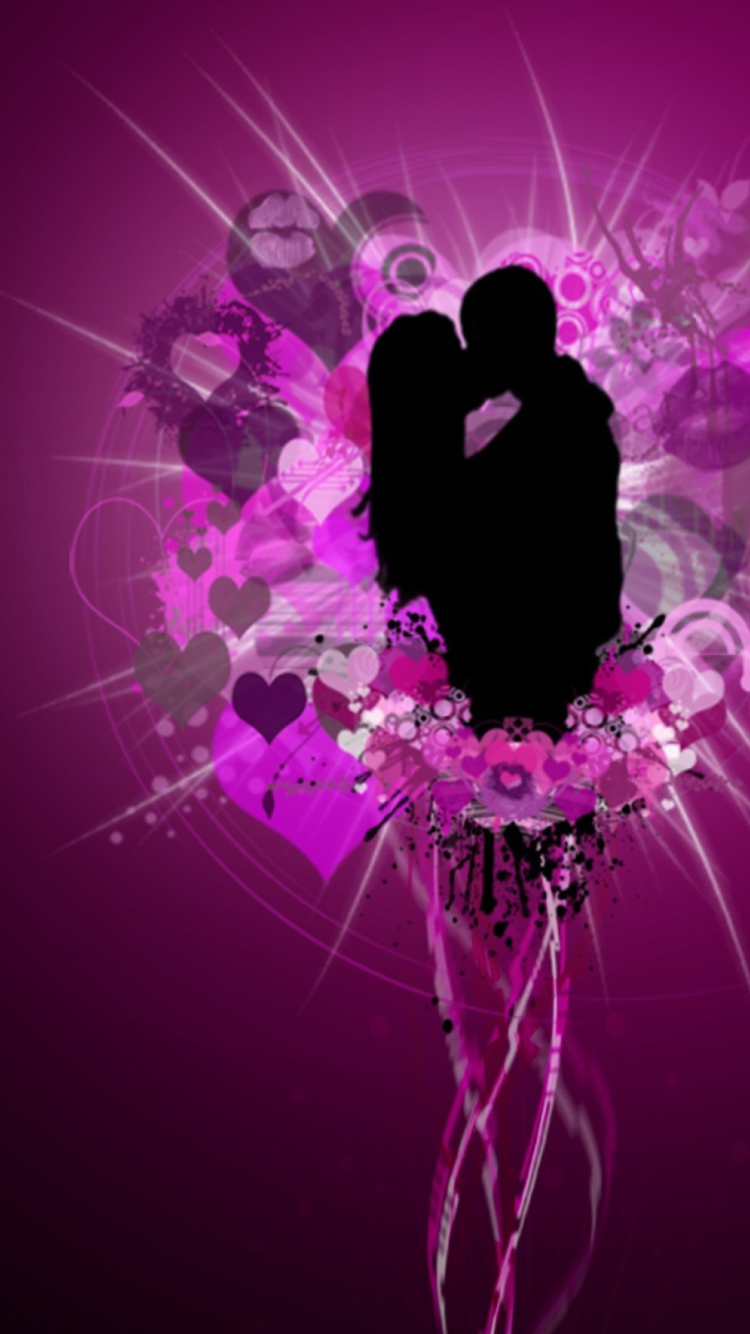 Das Romantic Love Wallpaper 750x1334