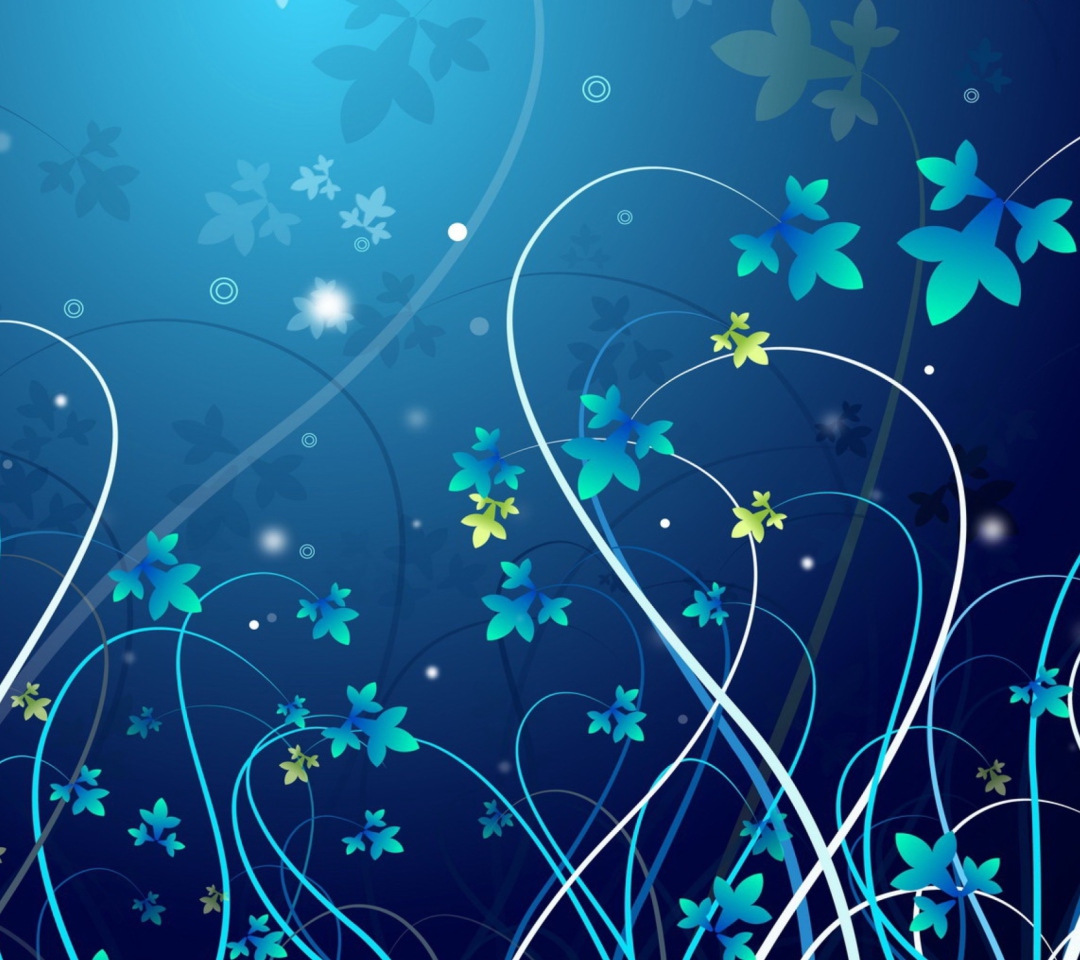 Blue Abstract Background wallpaper 1080x960