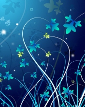 Blue Abstract Background wallpaper 176x220