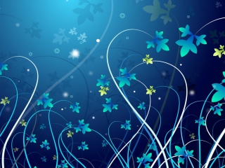 Screenshot №1 pro téma Blue Abstract Background 320x240