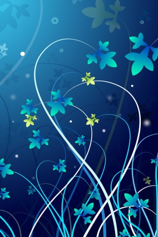 Screenshot №1 pro téma Blue Abstract Background 320x480