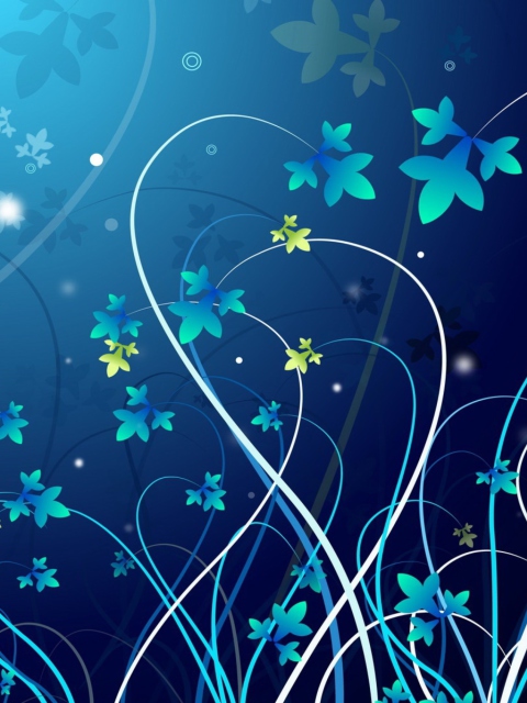Blue Abstract Background wallpaper 480x640
